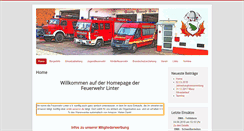 Desktop Screenshot of feuerwehr-linter.de