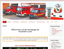 Tablet Screenshot of feuerwehr-linter.de